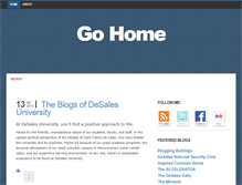 Tablet Screenshot of blogs.desales.edu